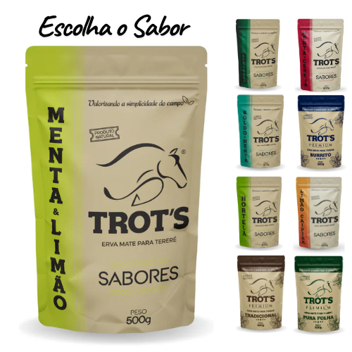 Erva Terere Trots Mate Premium Country Menta e Limão Varios Sabores Natural 500g