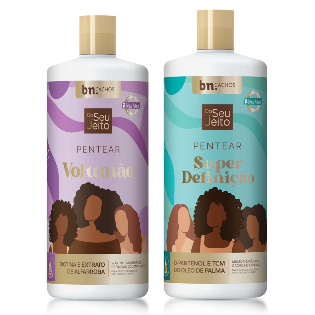Kit Creme de Pentear Do Seu Jeito Volumão + Super Definição | bn.Cachos em Oferta na Shopee