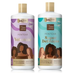Kit Creme de Pentear Do Seu Jeito Volumão + Super Definição bn.Cachos