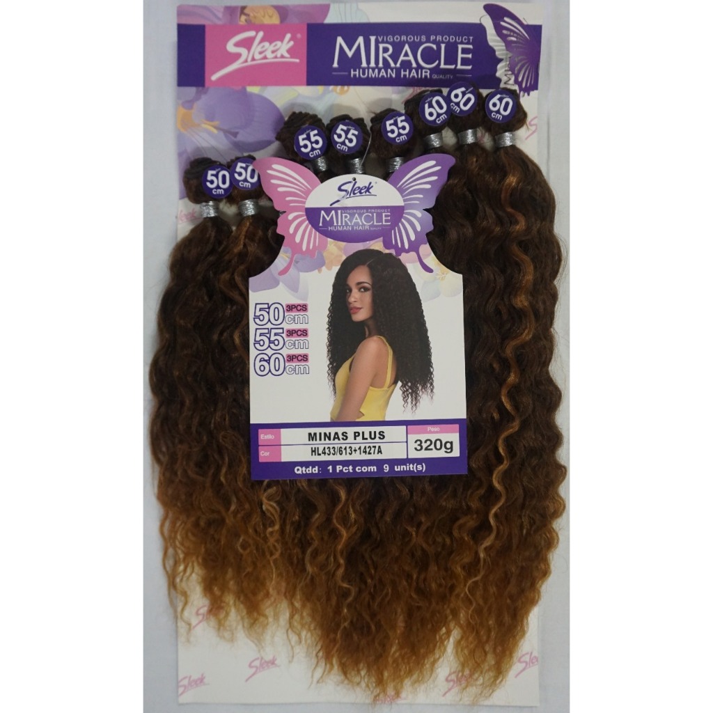 Cabelo Na Tela Miracle Minas Plus Bio Vegetal Cacheado 60Cm 320G