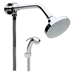 Chuveiro Quadrado Slim Inox Com Desviador E Ducha Gatilho Trava