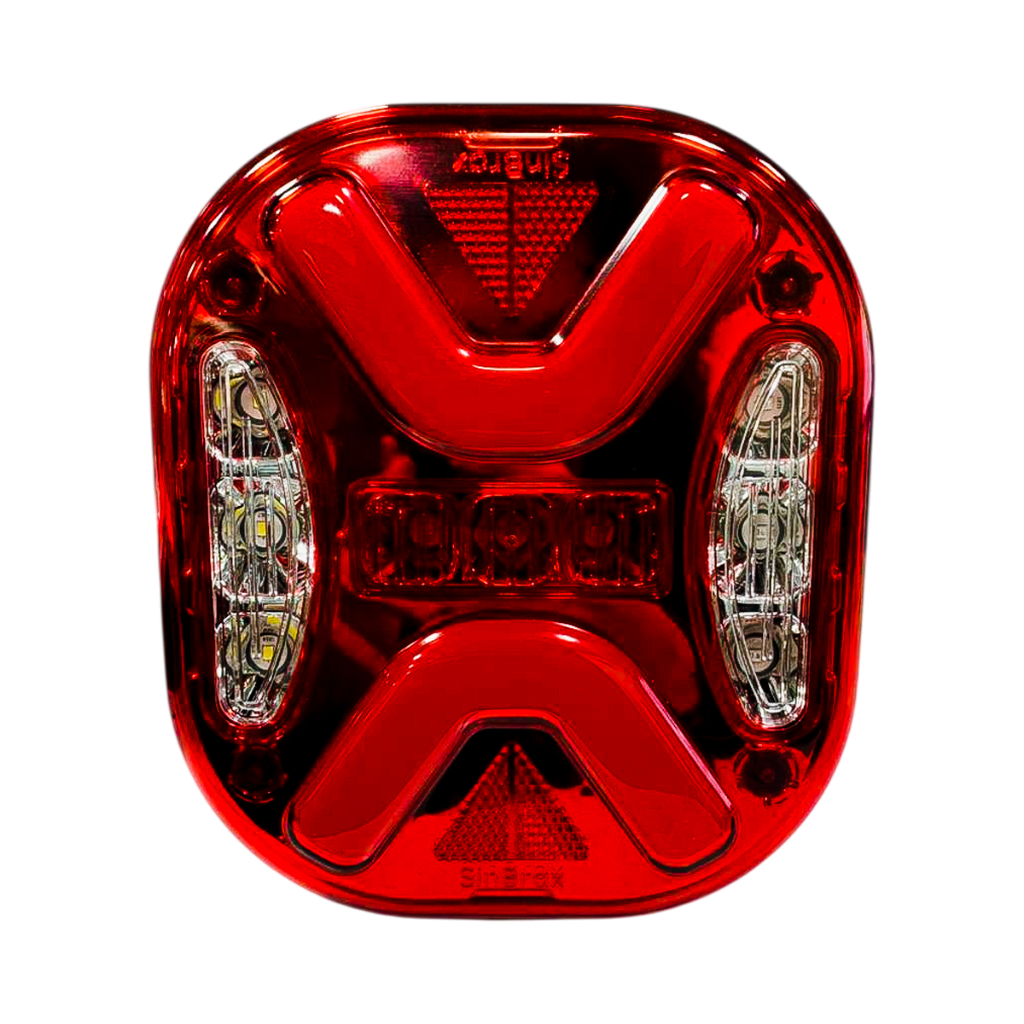 Lanterna Traseira Marmitão Led Mex 12/24v Caminhao Mb Vw