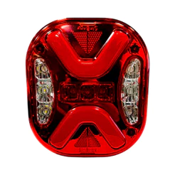 Lanterna Traseira Marmitão Led Mex 12/24v Caminhao Mb Vw