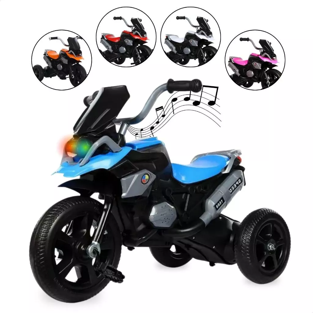 Triciclo Infantil Motoca de Passeio com Pedal 3 Rodas Brinquedo com Música — imagem 1