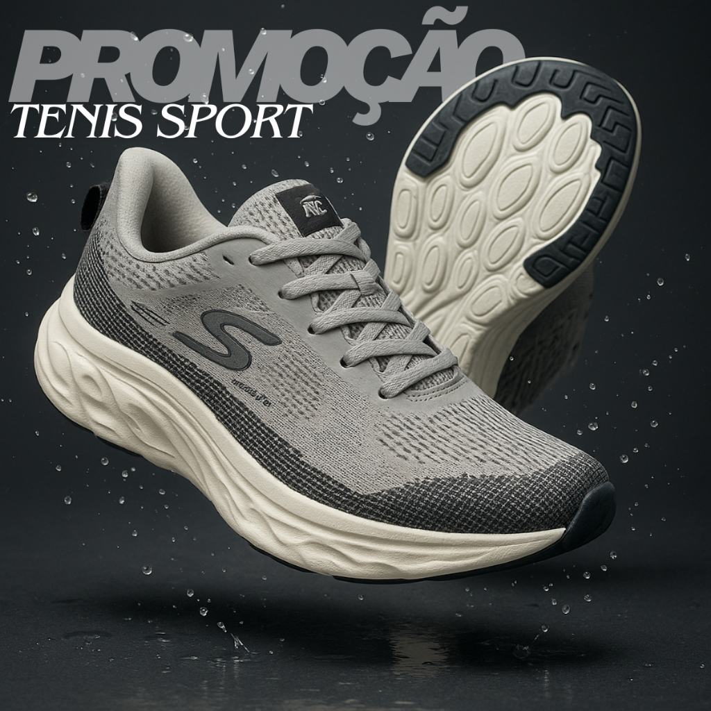 Tênis Masculino Sport Caminhada Corrida Academia Leve Confortável Amortecimento Suave 38 Ao 43