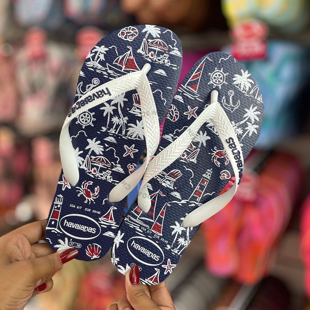 Chinelos Havaianas Top Nautical em Oferta na Shopee