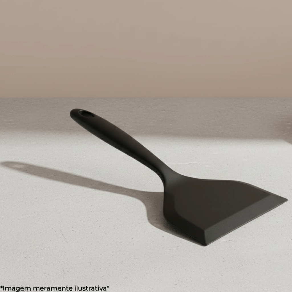 Espátula Larga de Silicone Maciço BPA Free Ideal para Ovos, Omeletes, Panquecas e Pizza Cozinha em Oferta na Shopee