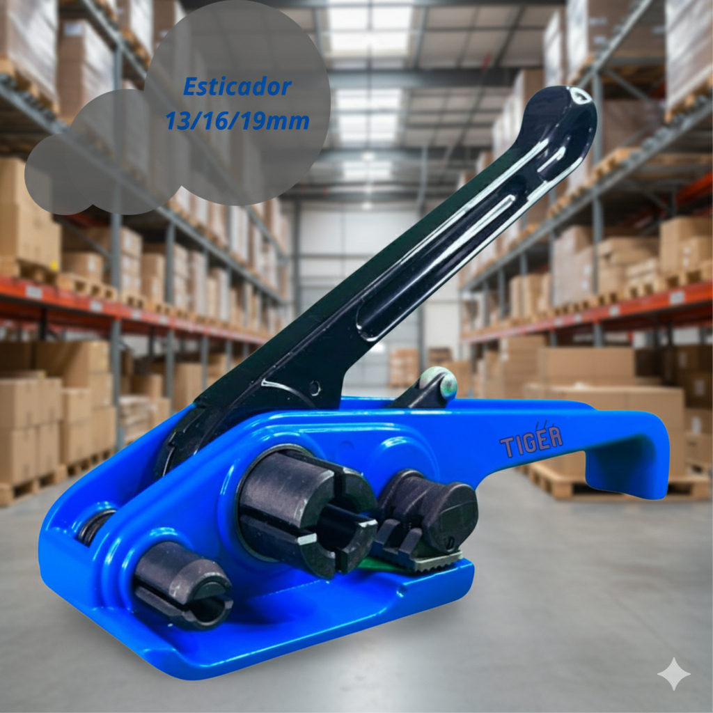 Kit 2 Tensionadores Fita de Arquear PET – 13mm, 16mm e 19mm | Esticador Manual Resistente!
