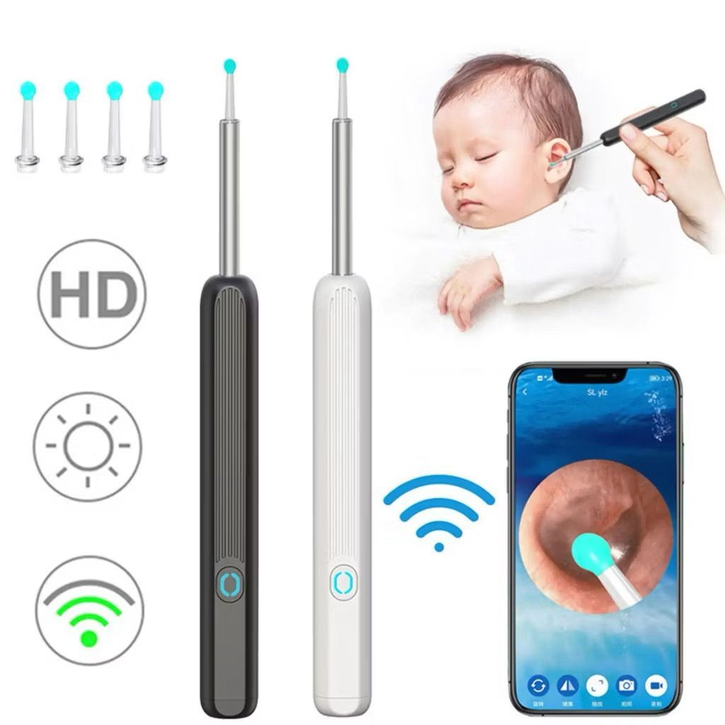 Limpador de Ouvido Otoscópio NE3 com Câmera - Remoção de Cera