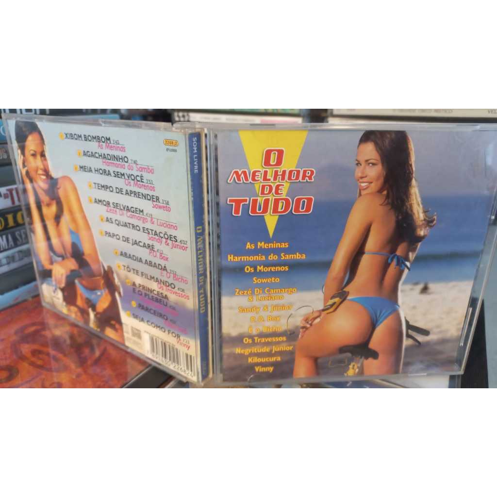 Cd O Melhor De Tudo  Coletânea Mpb ( Som Livre) Excelente Novíssimo as meninas harmonia os morenos negritude soweto 2000
