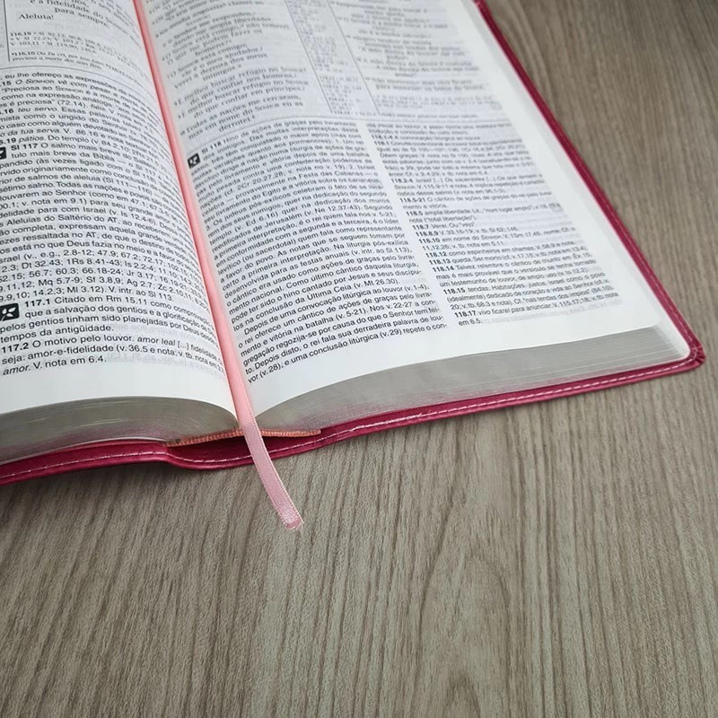 Detalhes do Bíblia de Estudo - NVI - Letra Normal - Capa Luxo Pink