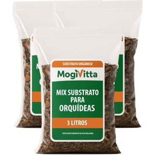 Mix Substrato Balanceado Orquídea 100% Natural Musgo Sphagnum Casca Pinus Carvão Triturado Chip Coco em Oferta na Shopee