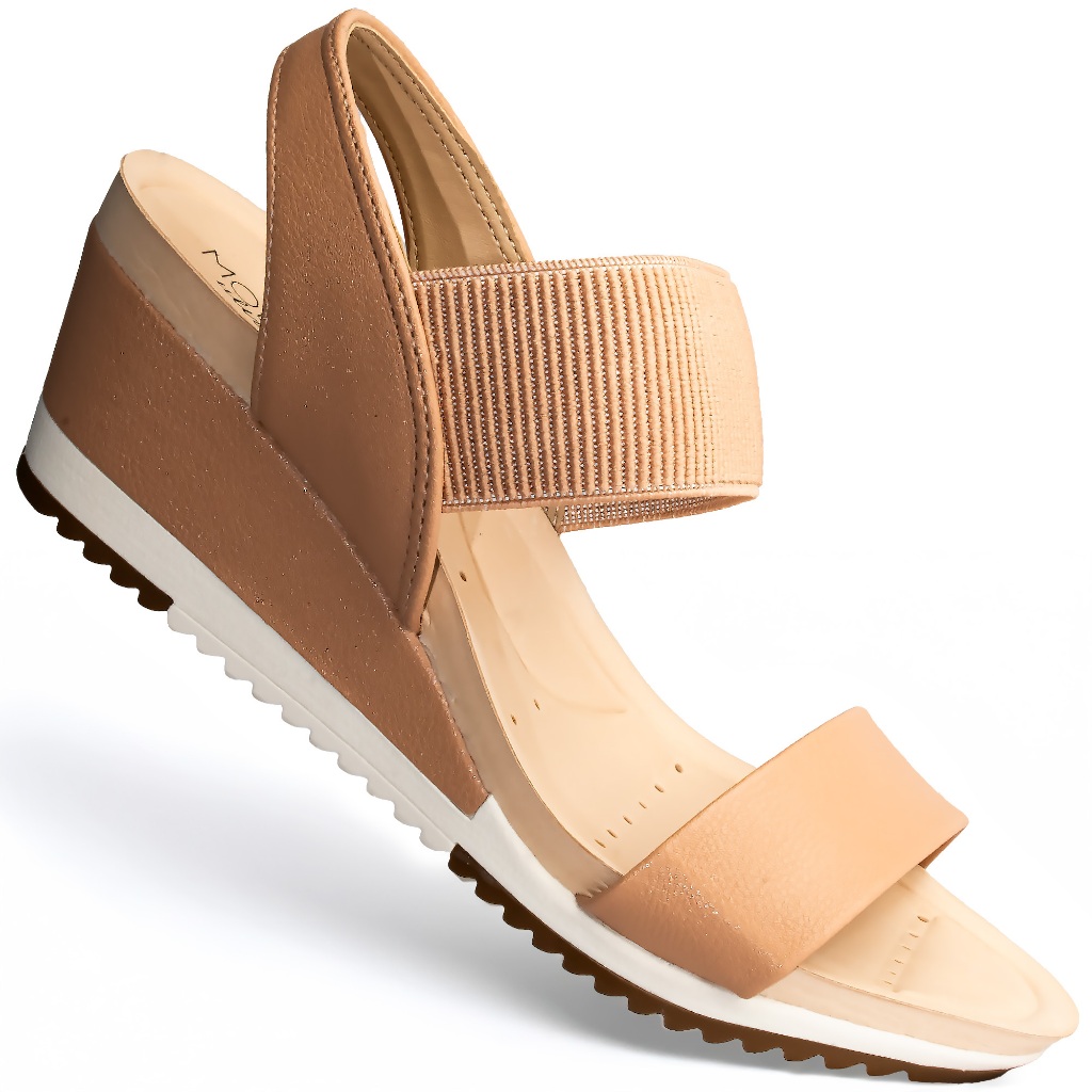 Sandália Modare Anabela Ultraconforto Ortopédica Original 7123 Nude em Oferta na Shopee