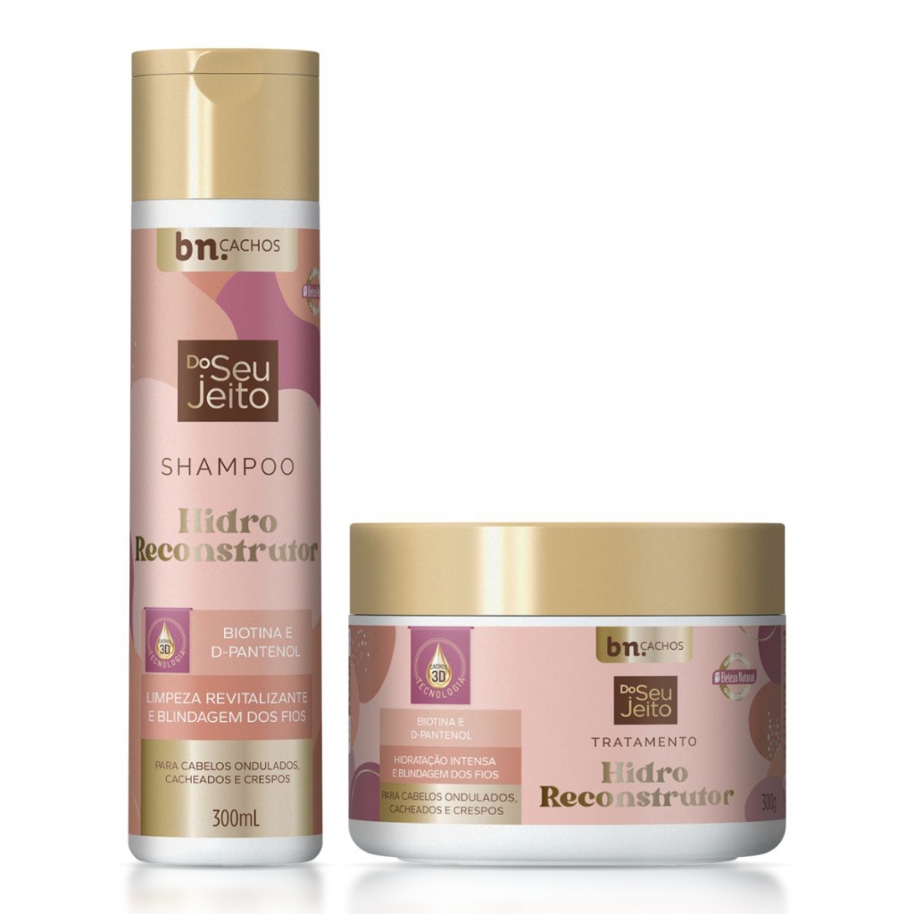 Kit Shampoo + Máscara de Tratamento Do Seu Jeito | bn.Cachos
