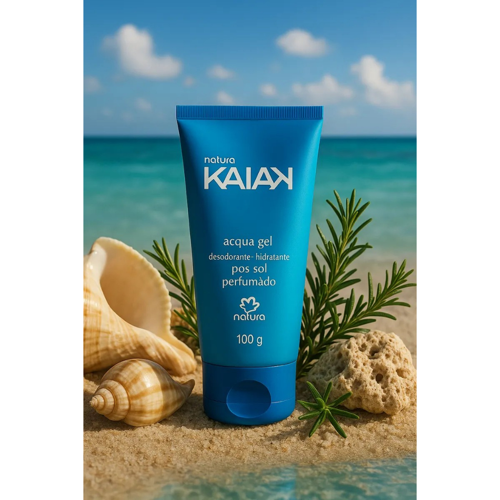 Detalhes do Acqua gel Desodorante Hidratante Corporal Natura Kaiak Masculino 100g