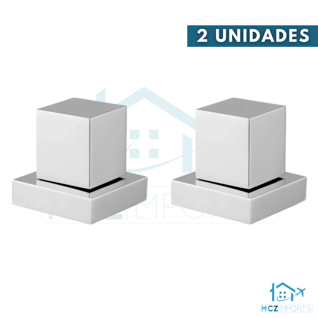 Kit Combo 2 Acabamento Para Registro Cromado 1/2 3/4 Padrão 16 Estrias Chuveiro e Geral