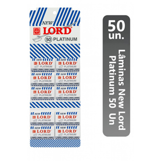 Lâmina Para Barbear New Lord Platinum Profissional – Cartela com 50 Unidades em Oferta na Shopee