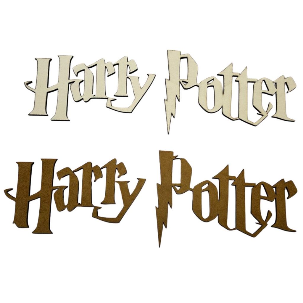 Placa Decorativa Harry Potter MDF Parede Quarto Sala Escritório