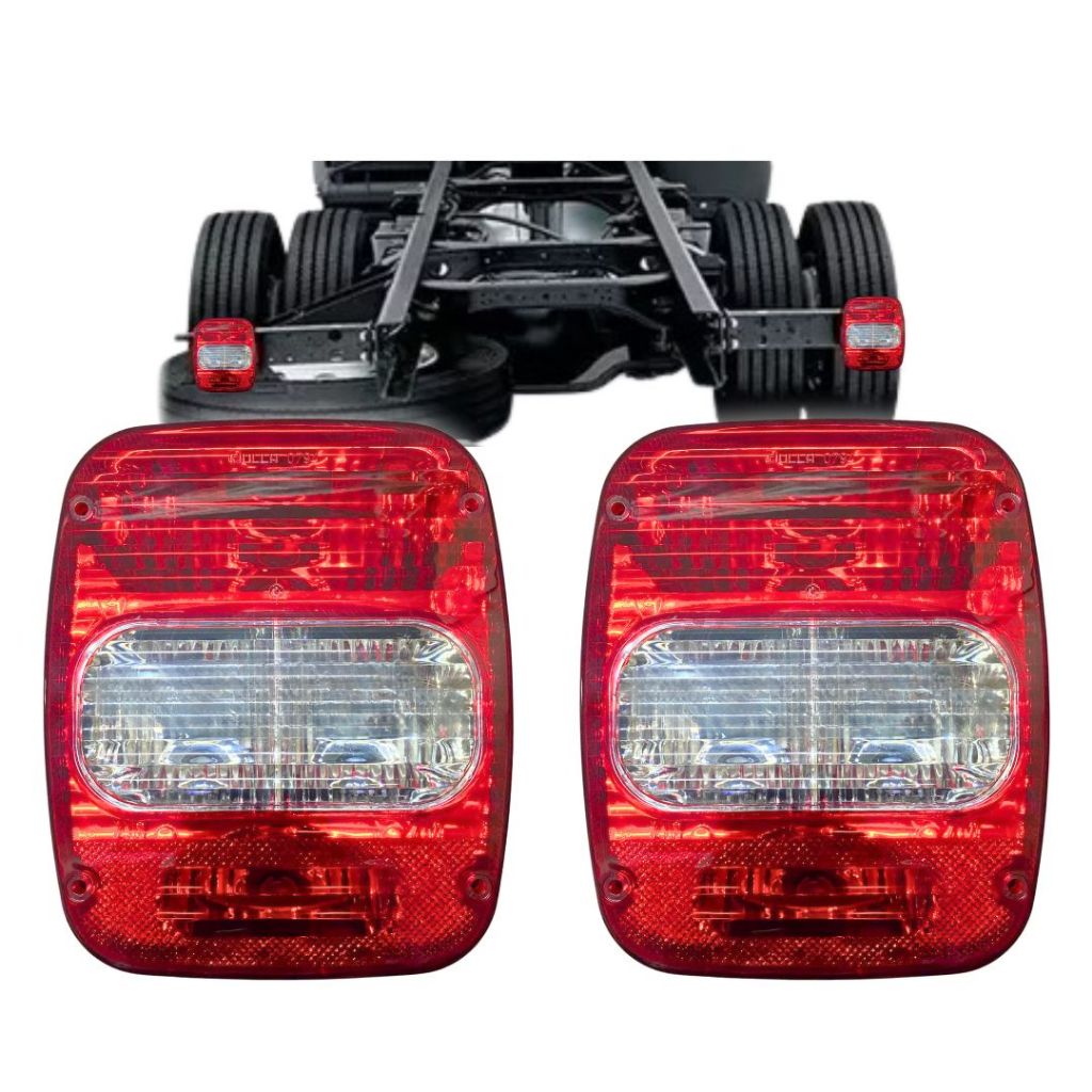 Par Lanterna Traseira Marmita Moderna Universal Para Caminhão Constellation Jipe Troller Ford F4000 em Oferta na Shopee