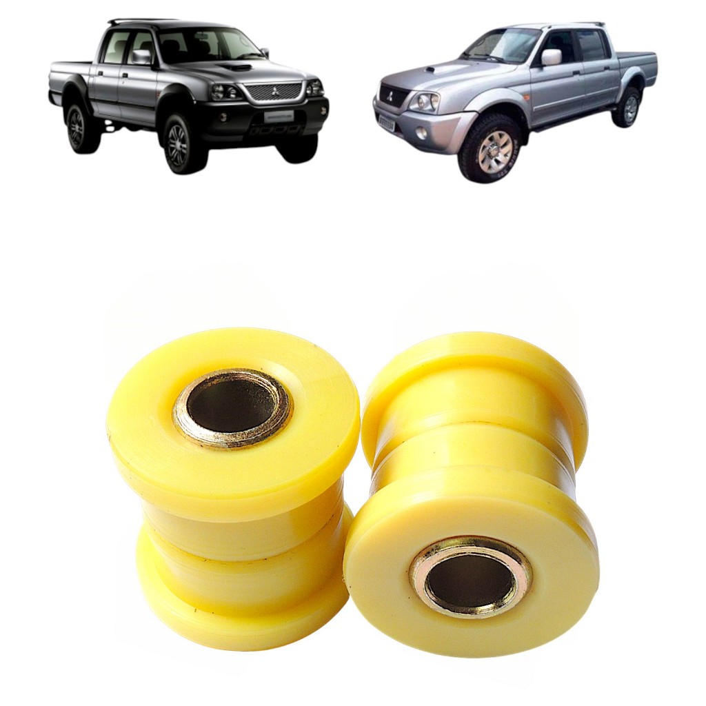 Kit Bucha Amortecedor Dianteiro Mitsubishi L200 2.5 Sport Outdoor 2004–2012 Inferior PU