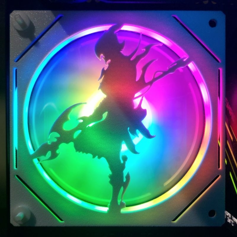 GRADE GRELHA PARA COOLER FAN GRILL 120MM X 120MM PERSONALIZADO FINAL FANTASY PC SETUP GAMER