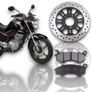 Disco Freio Dianteiro + Pastilha Titan160 Fan160 16/17 Cbs em Oferta na Shopee