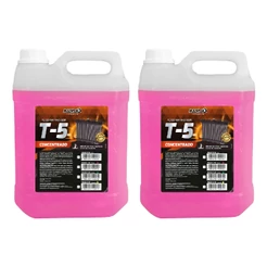 Kit 2 Aditivo Radiador Radnaq T-5 Concentrado Rosa 5 Litros Galão