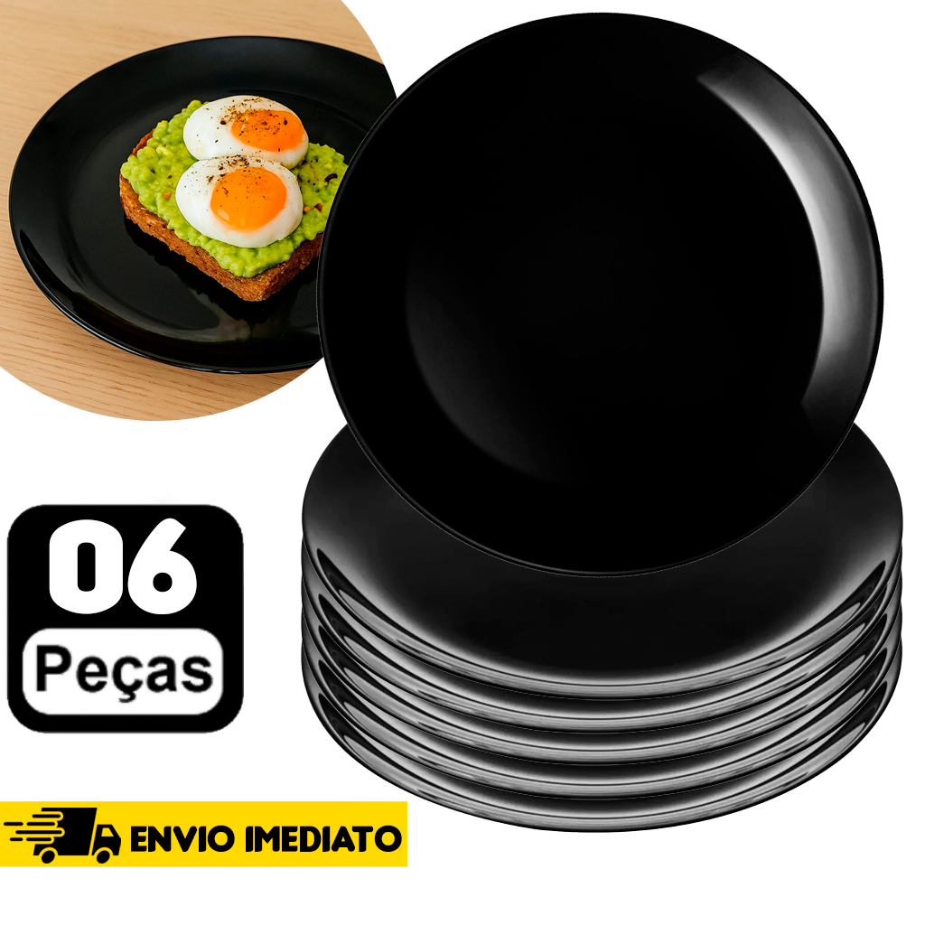 Prato Raso Redondo Preto: Onde Comprar | BuscaProdutos