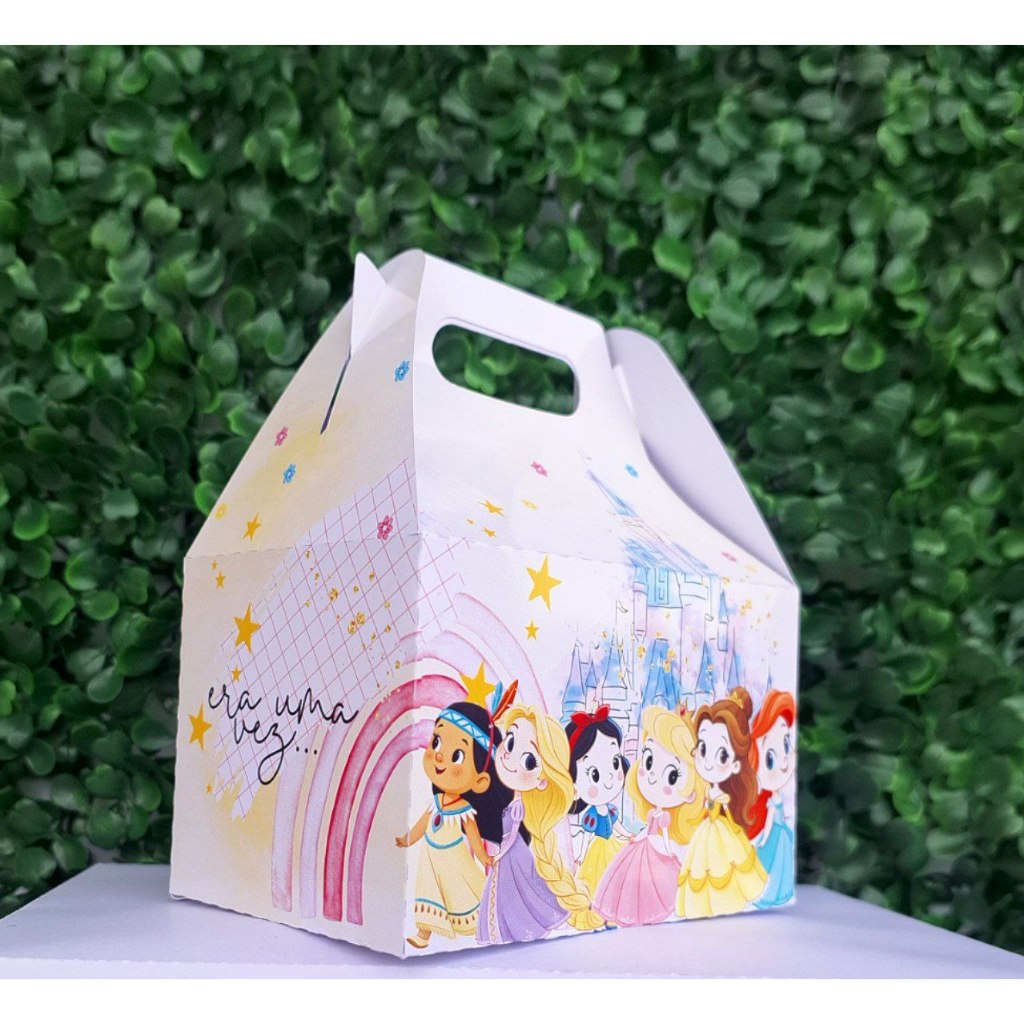 Kit Maletinha Surpresa PRINCESAS CUT–Lembrancinha Festa Infantil,Chá de Bebê,Mesversário,Aniversário