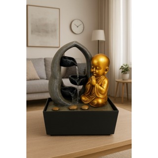Fonte de Água Corrente com Buda Decorativo – Paz, Equilíbrio e Harmonia no Seu Espaço em Oferta na Shopee