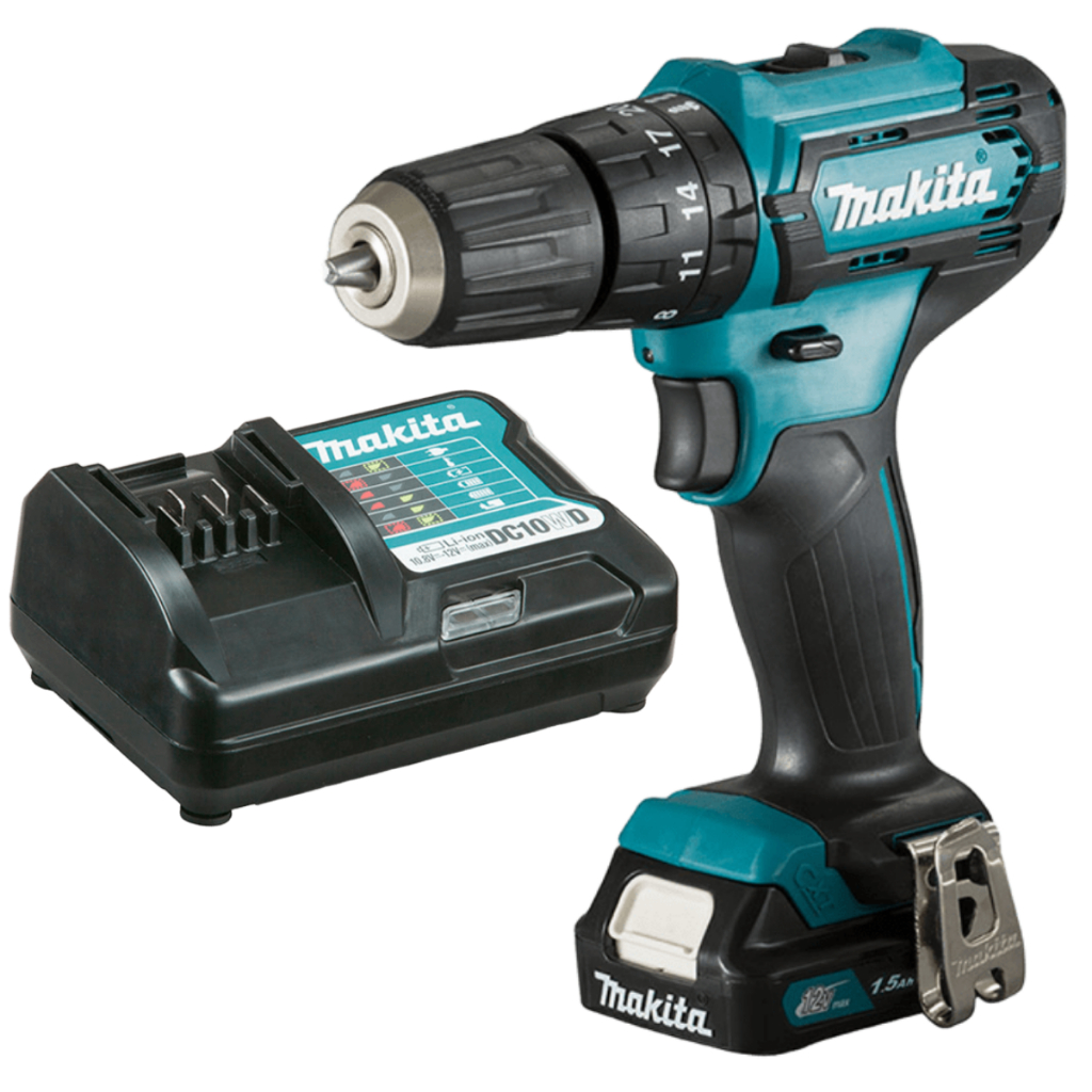 Parafusadeira Profissional 12V Makita Kit com Bateria e Carregador CXT Leve e Potente
