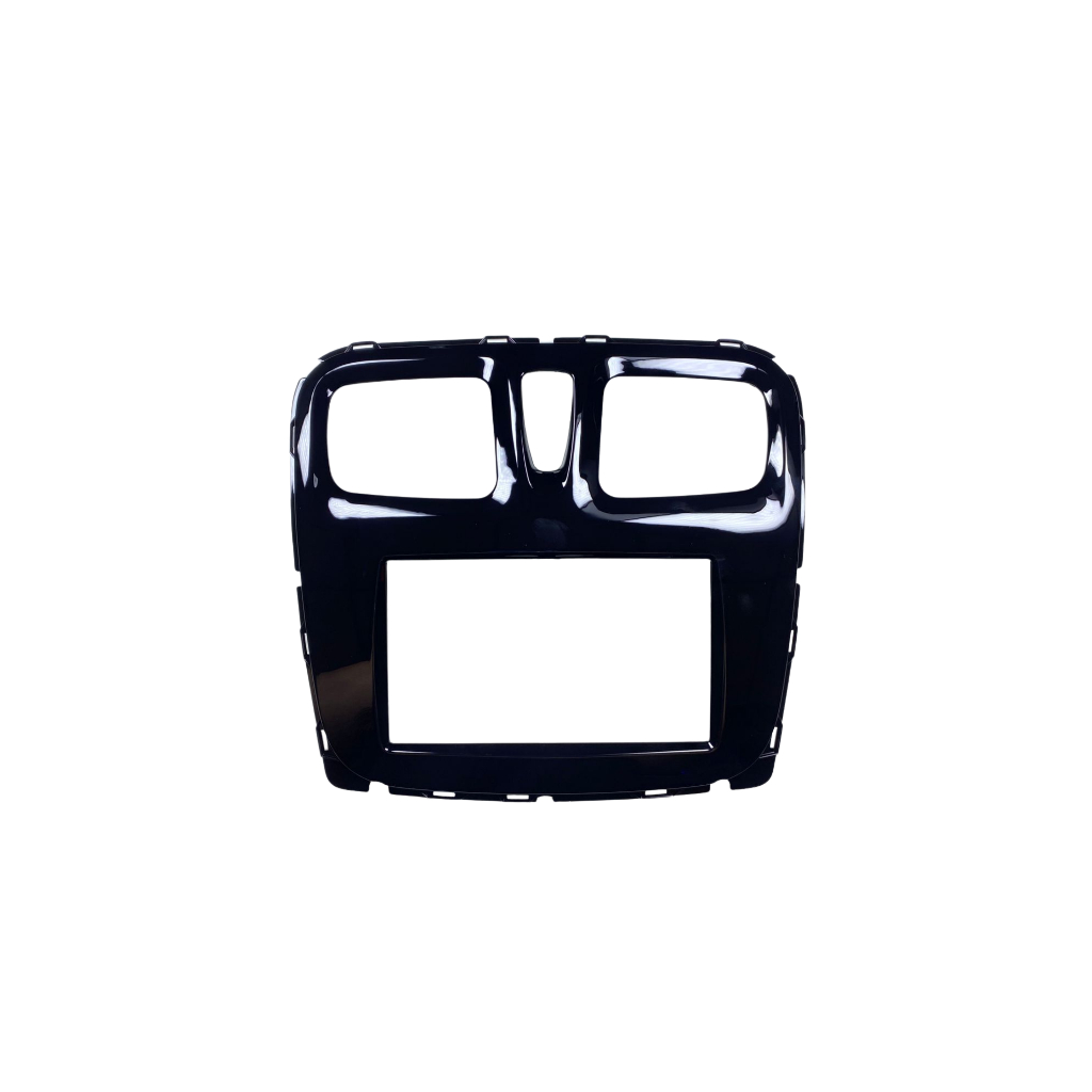 Moldura 7 Polegadas Sandero Logan 2015 A 2024 Black Piano