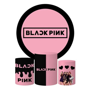 Trio Capas Cilindro + Painel Veste Fácil Tema Preto Rosa Black Pink | Envio Rápido em Oferta na Shopee