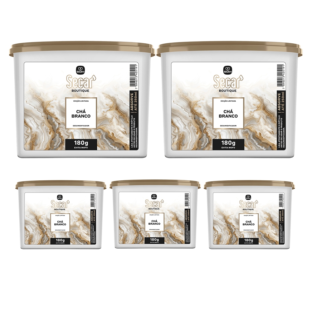 Kit 2/4/6 Evita Mofo Secar Boutique - Chá branco 180g