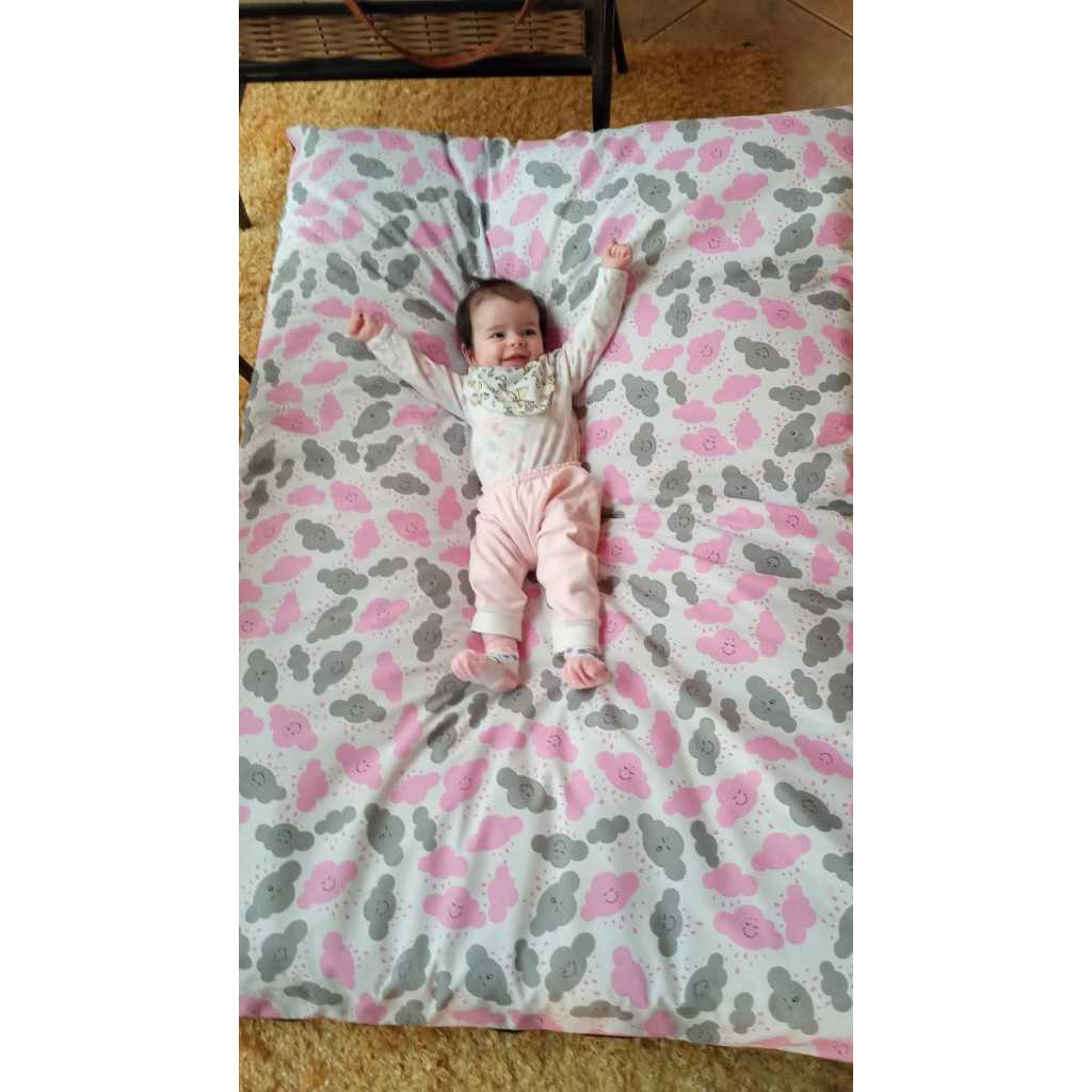 Colchonete com zíper para bebe ou para pet tamanho grande 130 x100 cm /colchão/PRONTA ENTREGA/ENVIO IMEDIATO em Oferta na Shopee