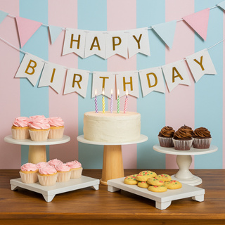 Kit Decoração Festa Aniversario 3 Boleira Cogumelo Suporte Doce 2 Bandejas Pé Enfeite em Oferta na Shopee