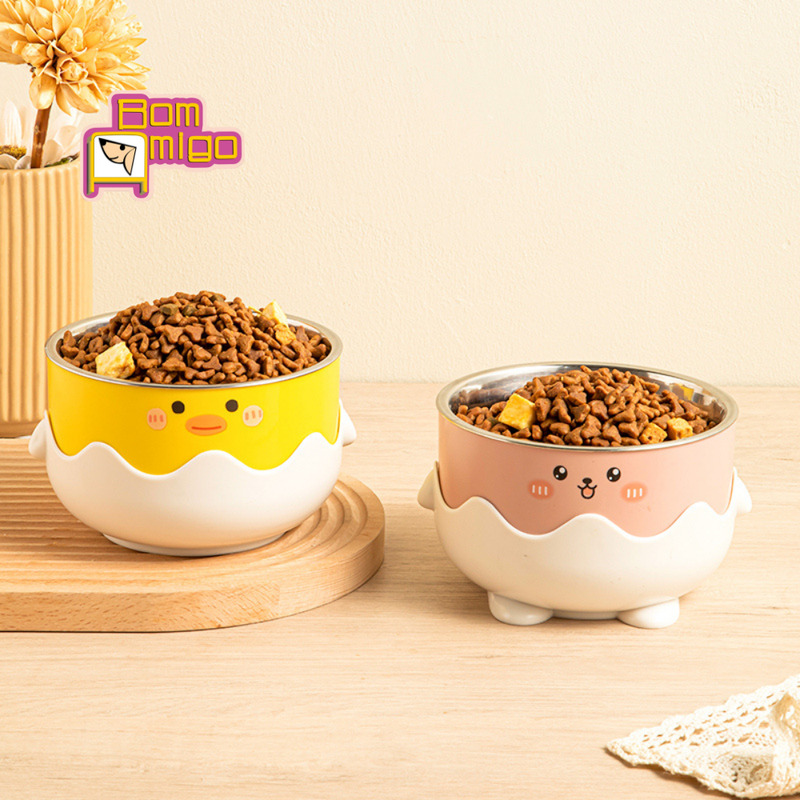 Comedouro elevado bonito - Chick - produto Premium para cachorro e gato - Envio Imediato