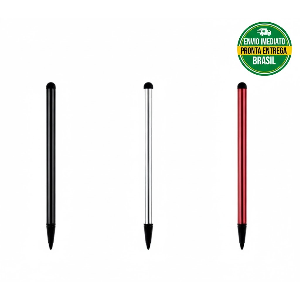 Caneta Touch Stylus Universal Metal Desenho Escrita Premium - Envio Já!