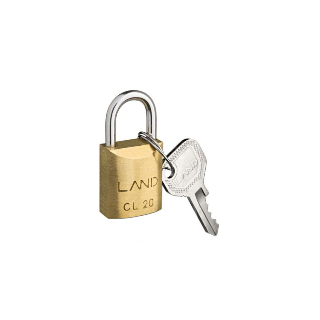 Detalhes do Cadeado LAND 20MM Com 2 Chaves