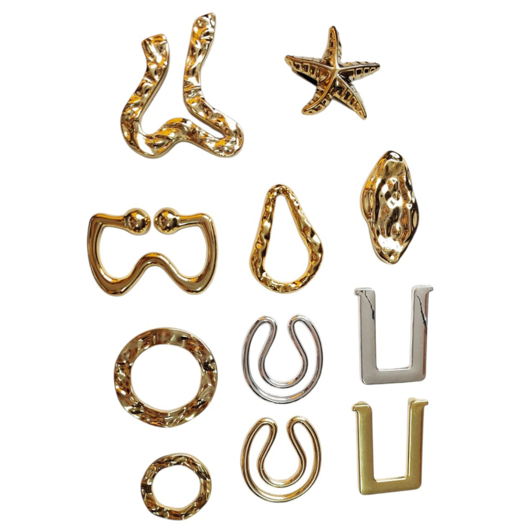 Fivela Organica Plastico ABS cor Dourado com Passante pacote com 2pçs 5pçs em Oferta na Shopee