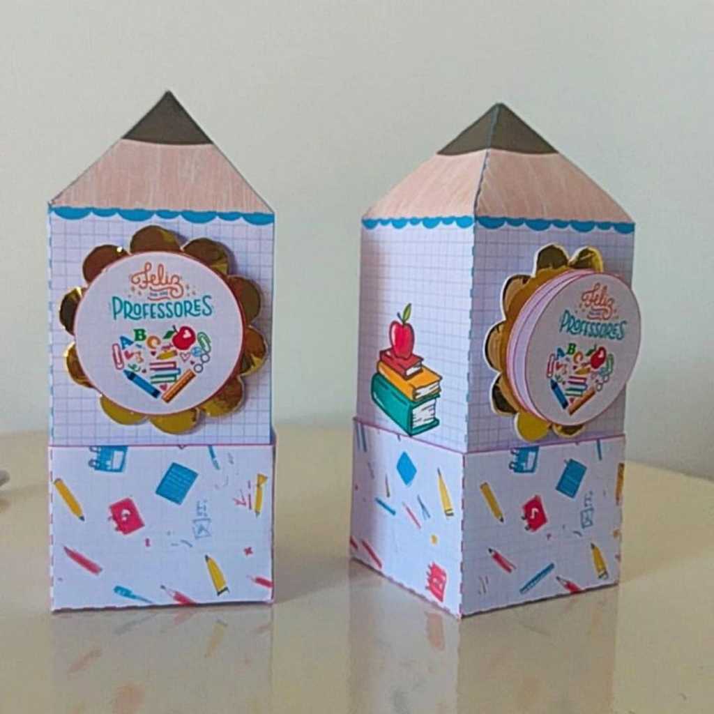 Caixa Lápis - lembrancinha personalizada - lembrancinha formatura - lembrancinha dia professor - papelaria personalizada
