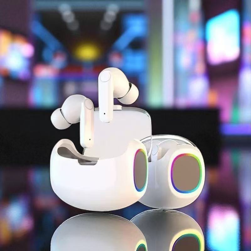 Novo Fone Bluetooth Sem Fio TWS FD14 com Cancelamento de Ruído, Som Imersivo e Luzes LED Coloridas