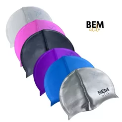 Touca De Silicone Para Natação Jovens E Adultos diversas cores