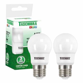 Kit 2 Lâmpada Led Bulbo Tkl 30 4,9w Taschibra Base E27 Autovolt em Oferta na Shopee