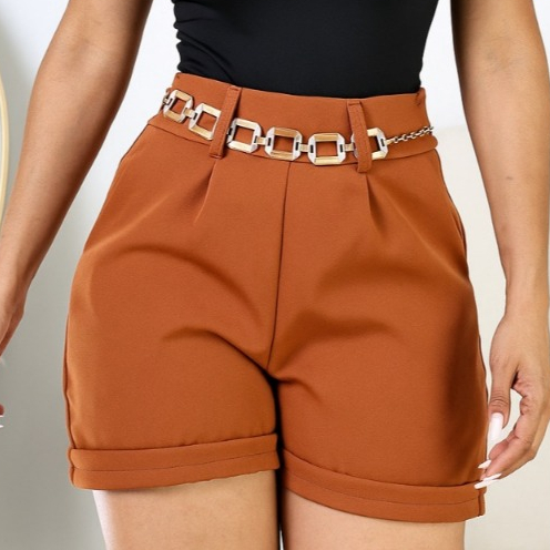 Short Feminino Alfaiataria Cintura Alta Social Elegante Confortável Moda Casual Verão em Oferta na Shopee