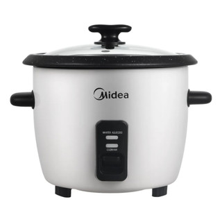 Panela de Arroz Elétrica Midea 2,5L 7 Xícaras Com Tampa de Vidro e Cozimento a Vapor