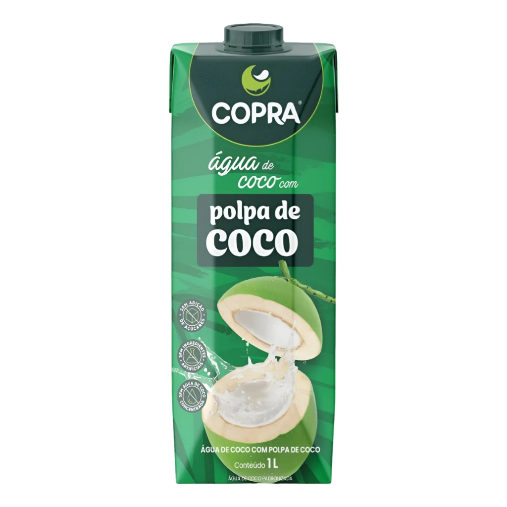 Água de Coco com Polpa de Coco 1L Copra