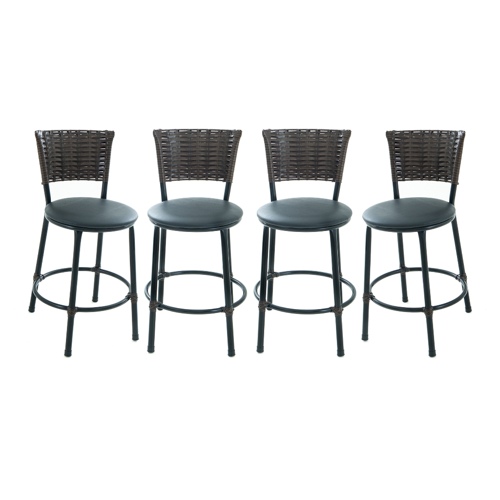 KIT 4 BANQUETAS BAIXA DE COZINHA AREA GOURMET CASA MOVEIS DECORAÇAO ARGILA