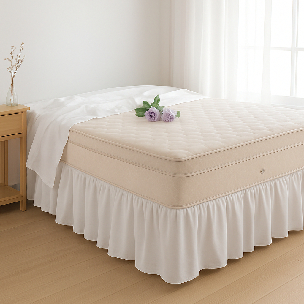 Saia Para Cama Box Universal Microfibra 100% Poliéster Tecido Premium Com Elástico Em Toda A Volta