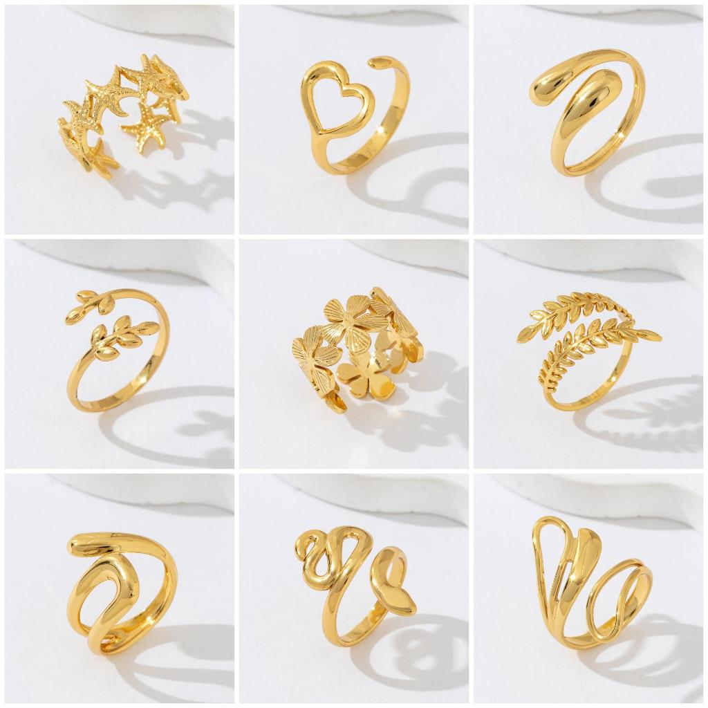 Anel de Aço Inoxidável Novo Modelo - Não Oxida, Ajustável, Estilo Atual em Oferta na Shopee